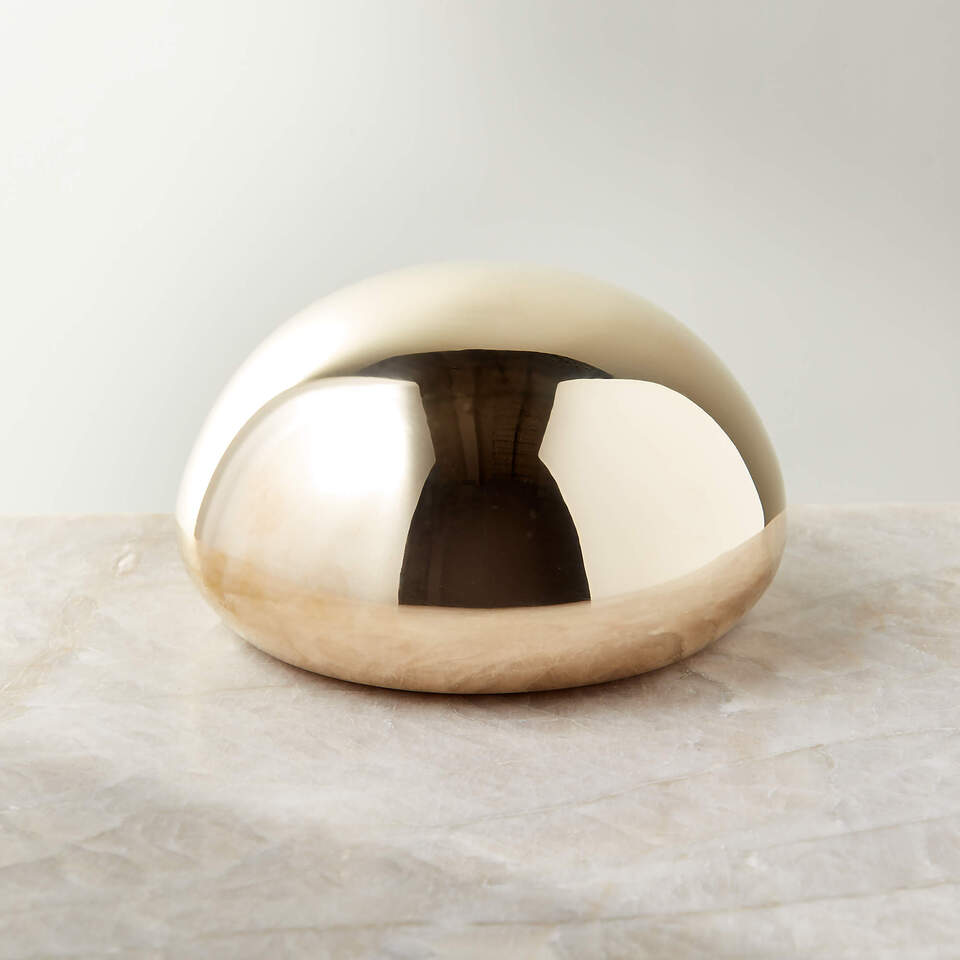 Dew Brass Paper Weight | CB2 KSA